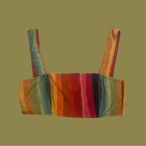 FARM Rio Denim Crop Top